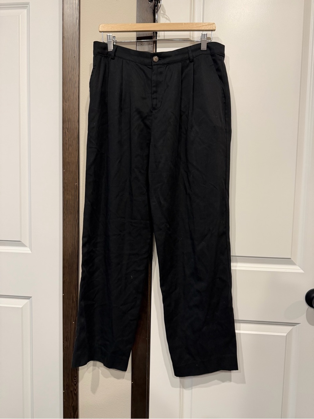 Reformation Black Men's Dress Pants - Straight Leg - Picture 1 of 3